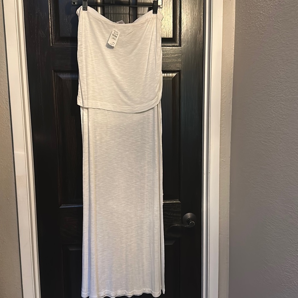 NWT | Young Fabulous & Broke fold over maxi skirt | White | Size Large